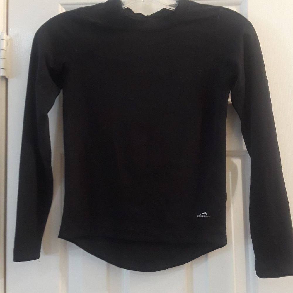 Unisex Polar Edge Poly/Spandex Black Long Sleeve
